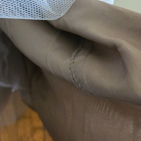 Bill Levkoff Deep Champagne Taffeta Old Hollywood Glam Gown Size 8 - Picture 7 of 8